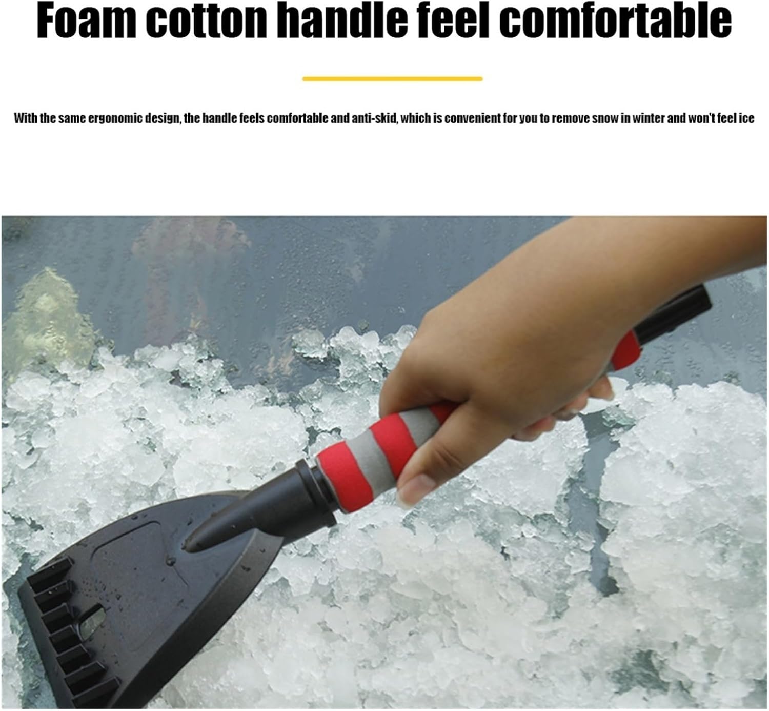 Detachable Winter Car Snow Shovel & Brush Set – Ergonomic Ice Scraper, Windshield Snow Brush, and Multi-Purpose Cleaning Tool for Vehicle and Home