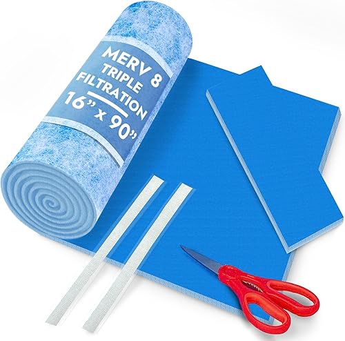 NORTHWEST ENTERPRISES Filtros de ventilación de aire  Filtros de ventilación de piso cortados a medida para el hogar  MERV 8 Corte electrostático