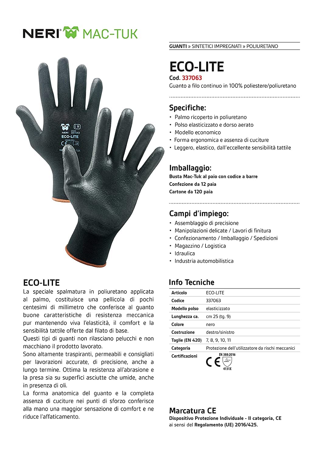 Guanti In Nitrile Neri Senza Polvere - 300pz | Per Estetica, Tatuaggi E Alimentare | Protezione Cat.3 - Foto 10