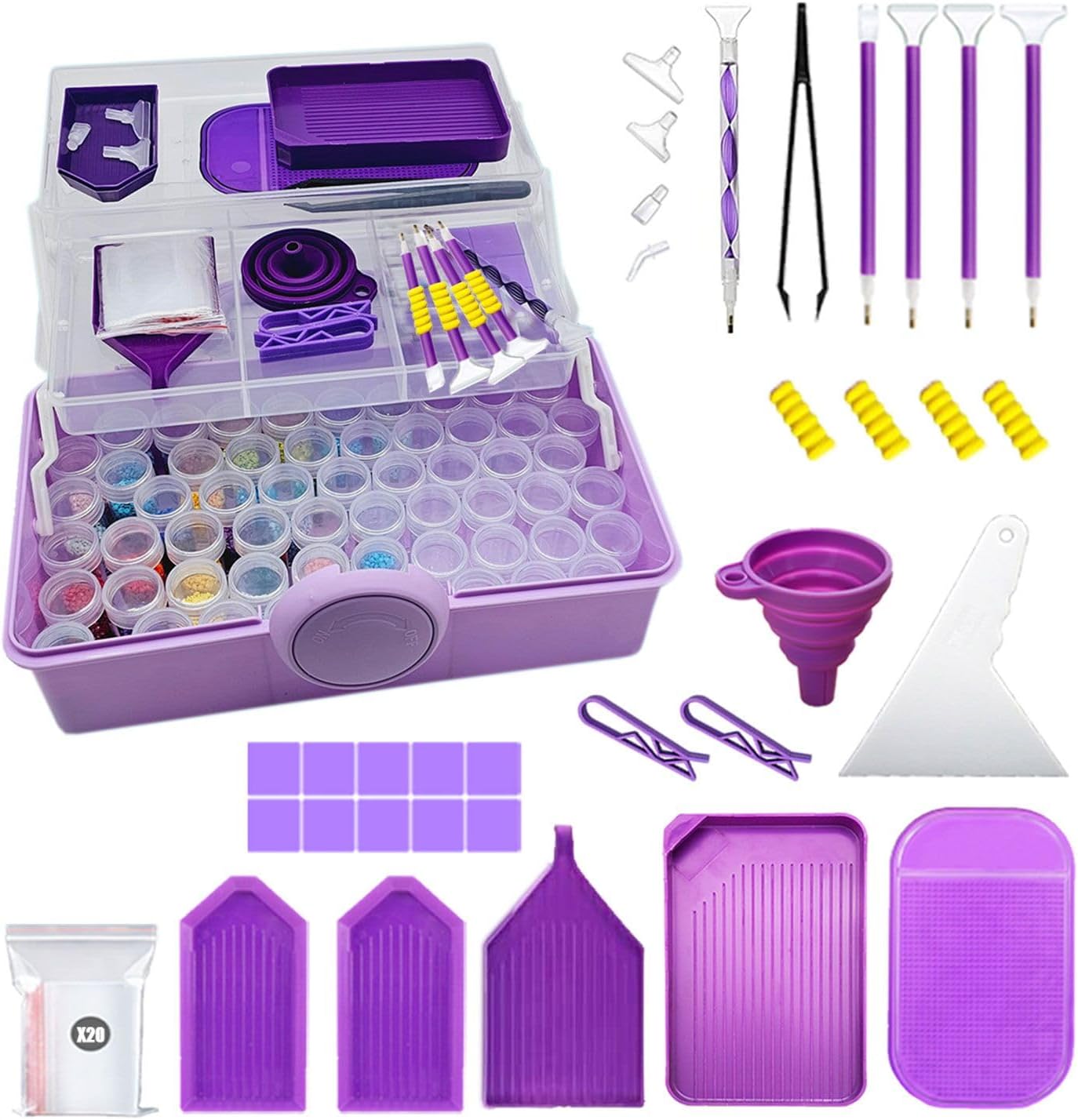 Diamond Painting Storage Containers Tools Accessories Kits with