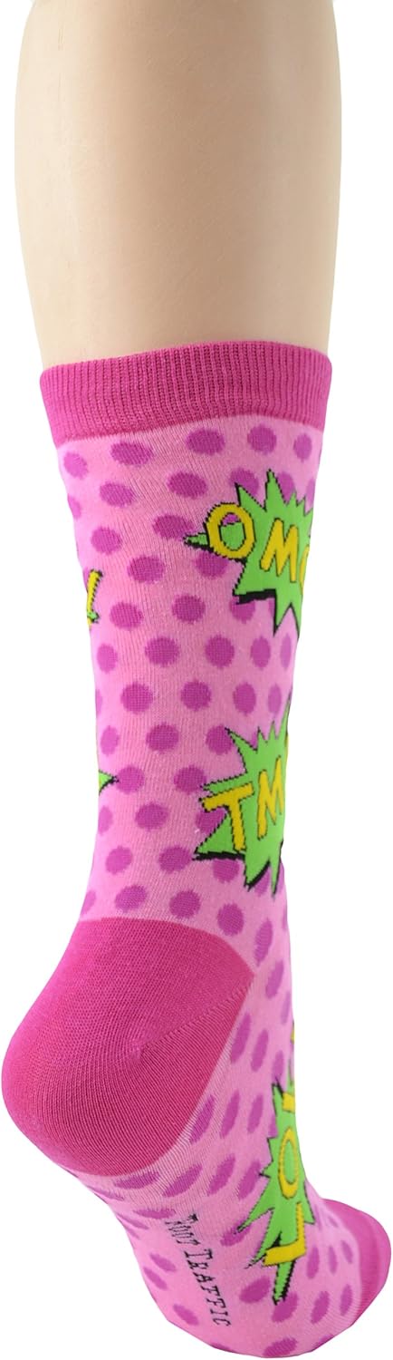 Foot Traffic Women's Novelty Socks, Cute Funny Colorful Socks for Women, Sizes 4–10 - Image 5