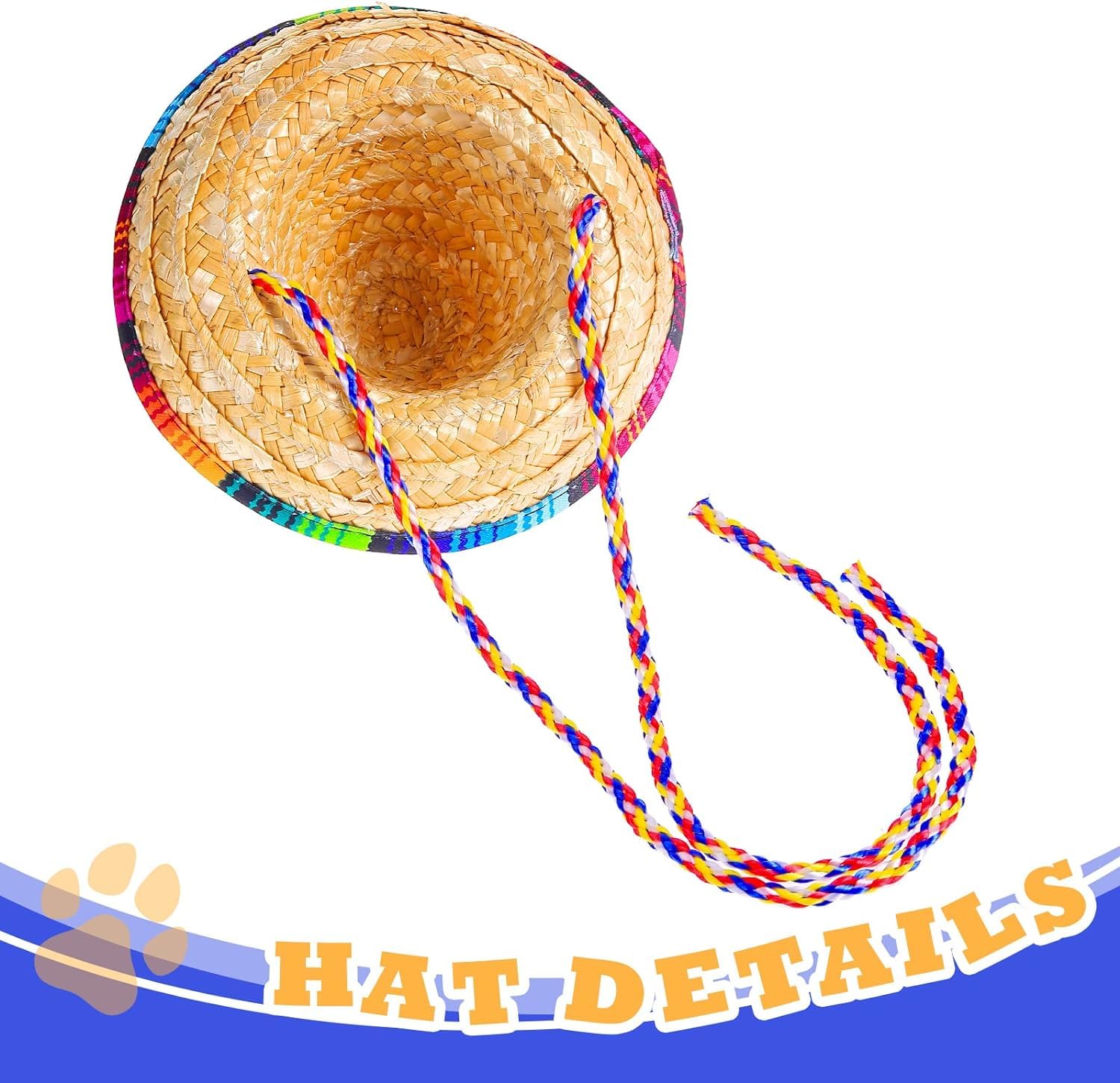 2 Pack Bearded Dragon Sombrero Hats - Lizard Cinco De Mayo Straw