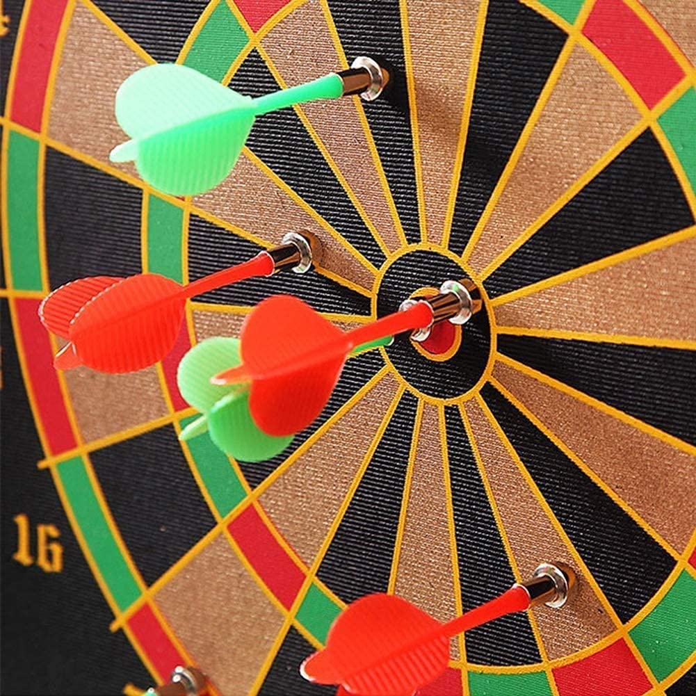 Zestaw magnetycznych tarcz do rzutek, 15/17 cali, dwustronne, flokowane tarcze, talerze gry w rzutki, bezpieczna plansza, zabawki dekoracyjne