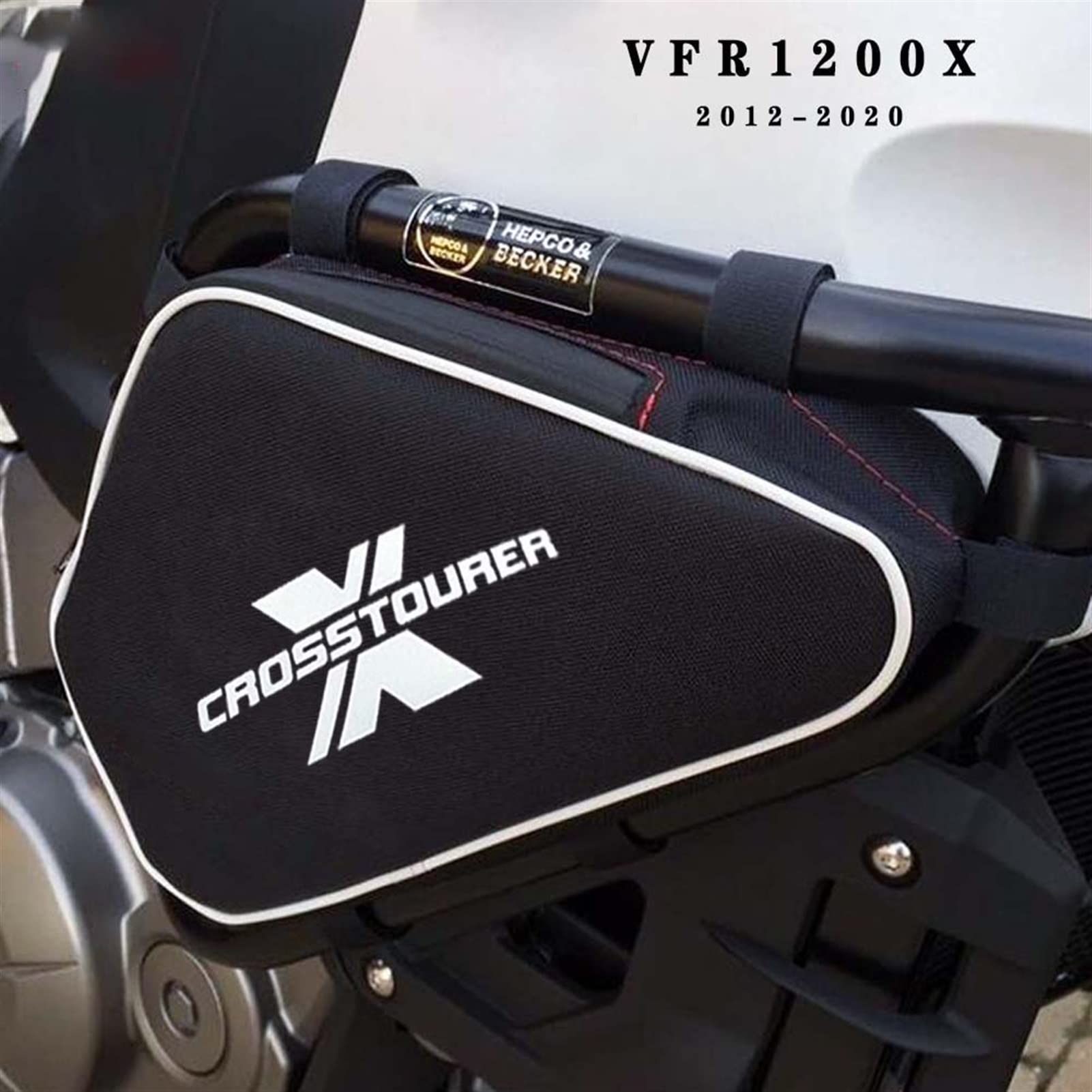 Sac À Outils De Moto pour Vfr1200x Crosstourer Cadre Original Pare-Chocs Réparation Placement Sport Nylon Noir Sacs Étanches