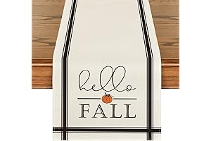 Artoid Mode Hello Fall Pumpkin Table Runner