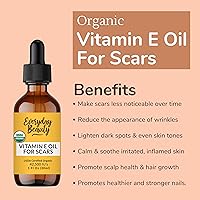 Vista 27 de Aceite orgánico de vitamina E para cicatrices, hidratante de piel natural y vegano, 4.06 onzas, ligero y sin perfume, ideal para cicatrices después
