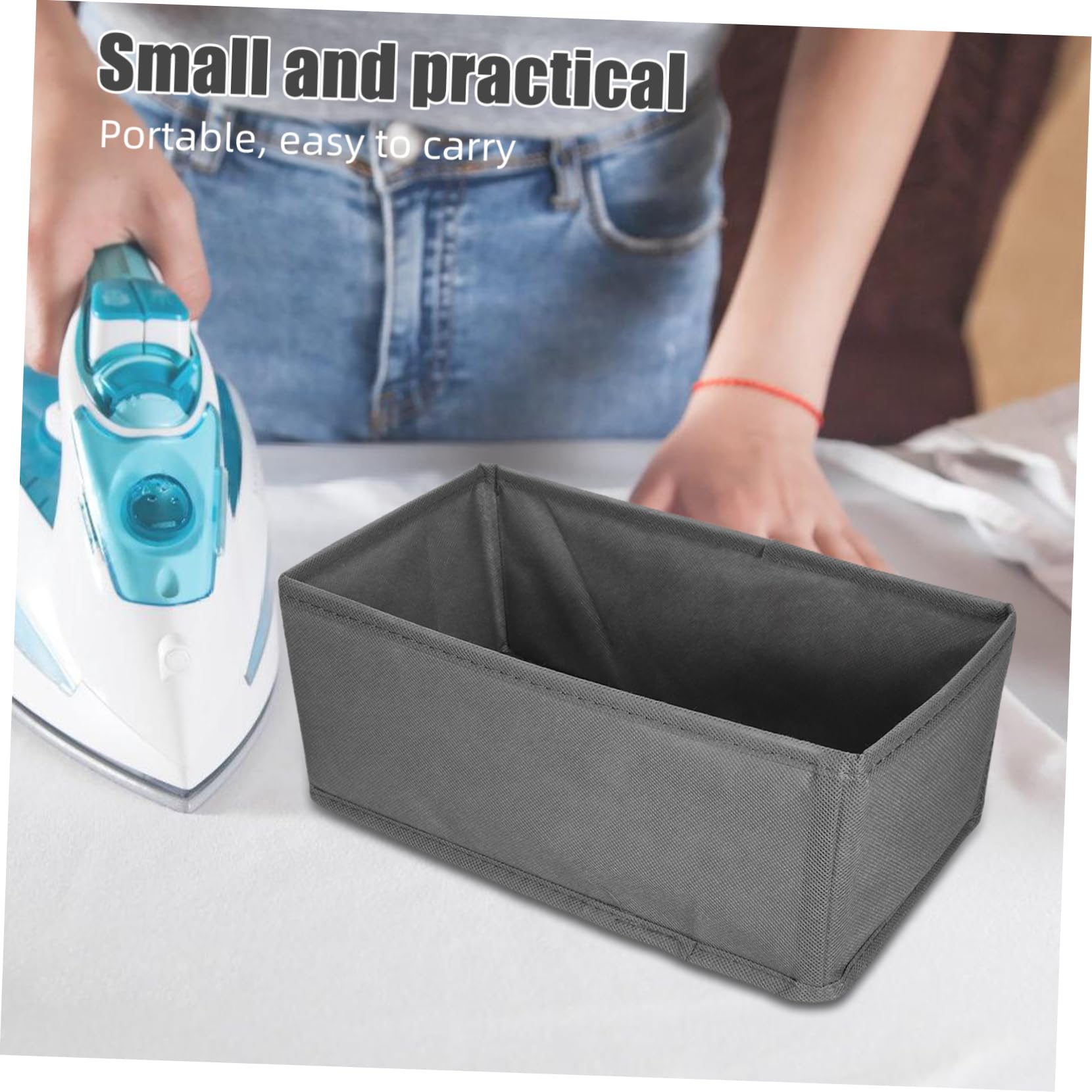 Mikikit Organizzatore per Biancheria Intima 6 Pezzi e Cartone | Scomparti Indipendenti, Design senza Coperchio, per Cassettiere e Armadi, Uso Versatile Salvaspazio