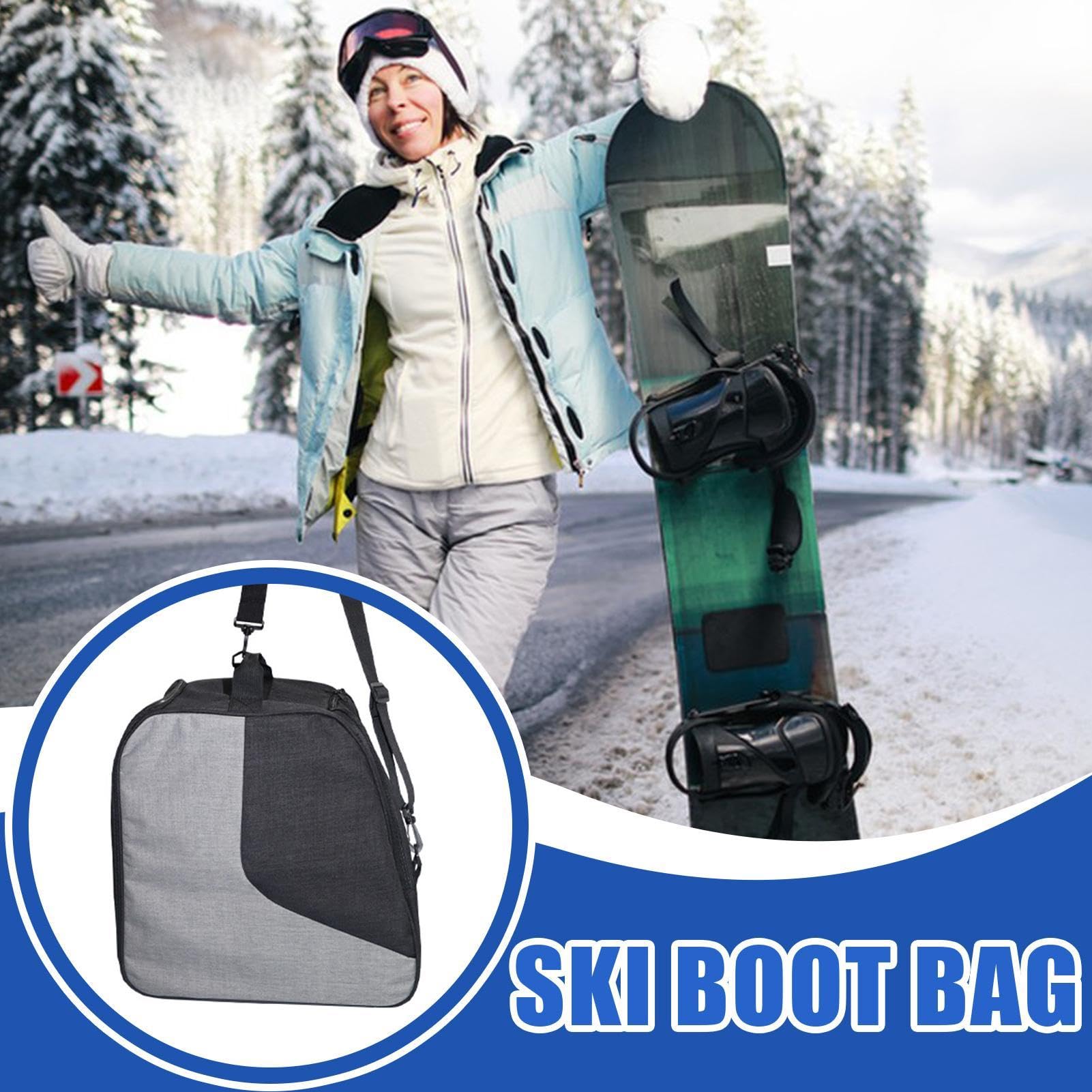 Pack d'équipement de bottes de ski, sacs de rangement de ski portables