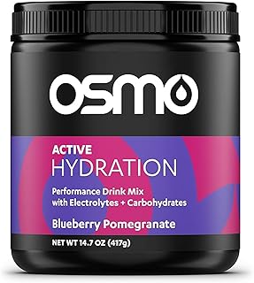 Osmo Active Hydration Electrolyte Powder - includes Sodium, Magnesium, Potassium, Carbs & Vitamins, Cane Sugar, All Natura...