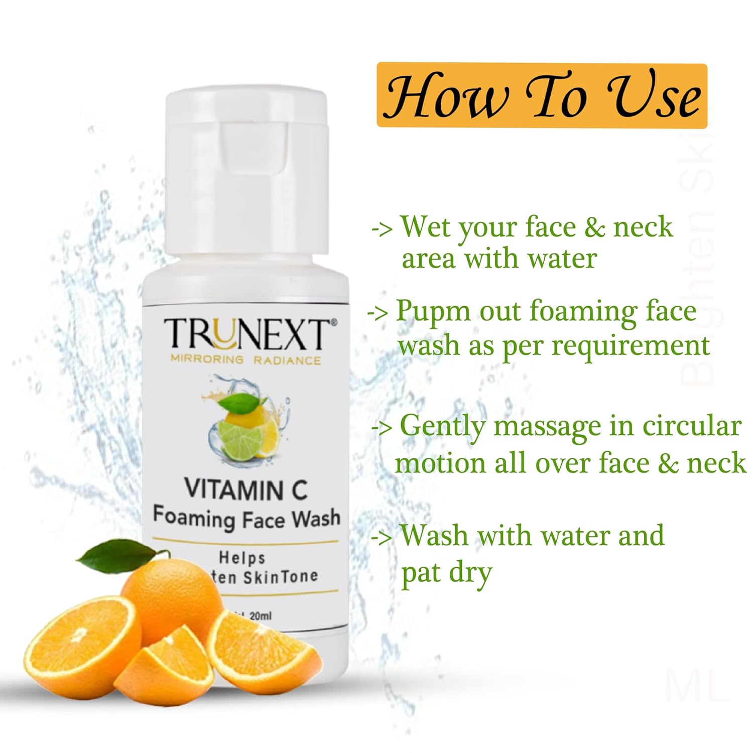 Oily skin for women and men Trunext Vitamin C Face Wash for Dry Skin Oily skin for women and men Trunext Vitamin C Face Wash for Dry Skin