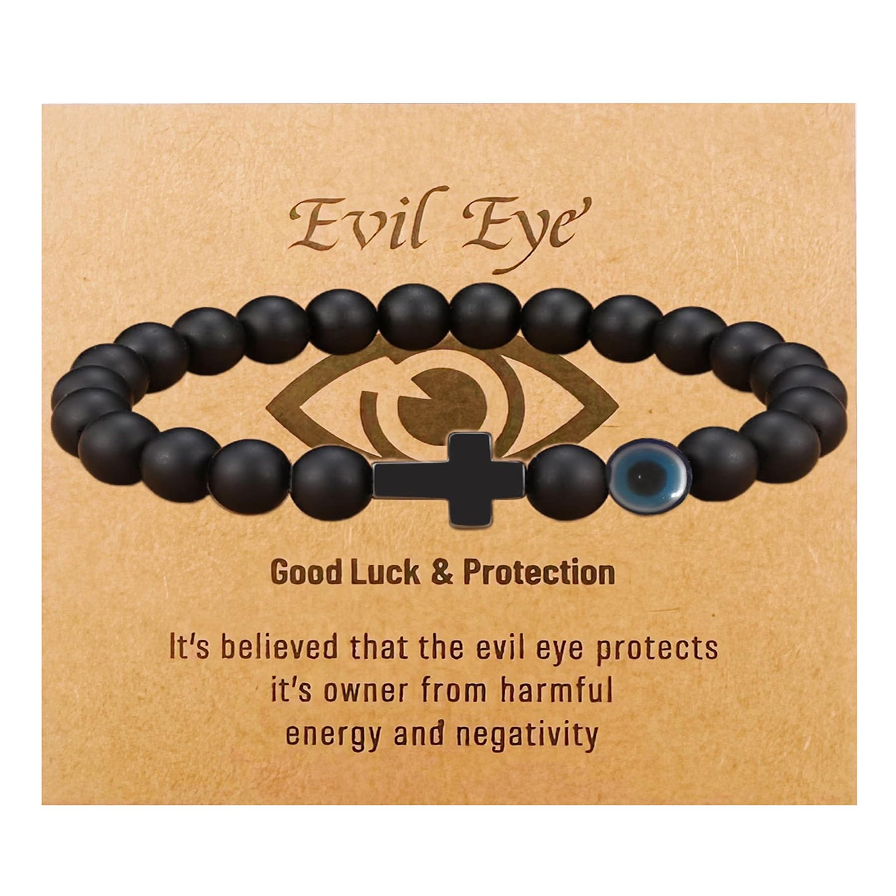 Teen Girl Boys Mens Gifts, Natural Stone Cross Bracelets Trendy Stuff Inspirational Gifts Ideas Bracelet&Card Inspirational gifts for Daughter Son,