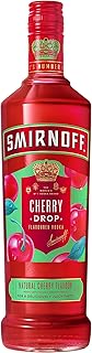 Smirnoff Cherry Drop Flavoured Vodka | 37.5% vol | 70cl | Made with Natural Cherry Flavours & Smirnoff No. 21 Vodka | Cherry Flavoured Vodka for Mixed Drinks or in Cocktails