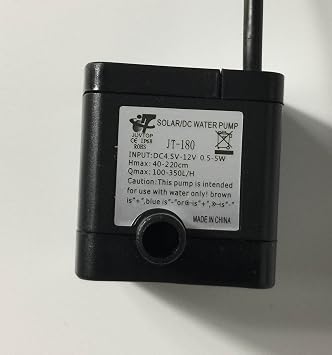 MarineColor DC 12V Small Water Pump for Aquarium Auto Top Off ATO System Water Filler Controller Submersible Pump 12V DC Power Supply