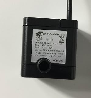 MarineColor DC 12V Small Water Pump for Aquarium Auto Top Off ATO System Water Filler Controller Submersible Pump 12V DC Power Supply