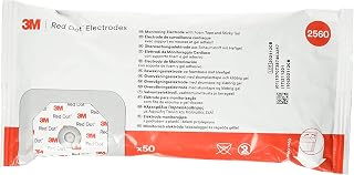 3M-2560 Electrode EKG/ECG Red Dot Foam Tape/Gel 4x3-1/2cm 50 Per Bag by 3M Part No. 2560