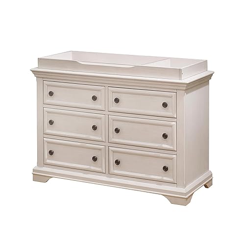 Miniatura 2 de Sorelle Furniture Cambiador de mesa para tocador, vestidor y solución de cambio de pañales para tocador de bebé, muebles de guardería, marfil