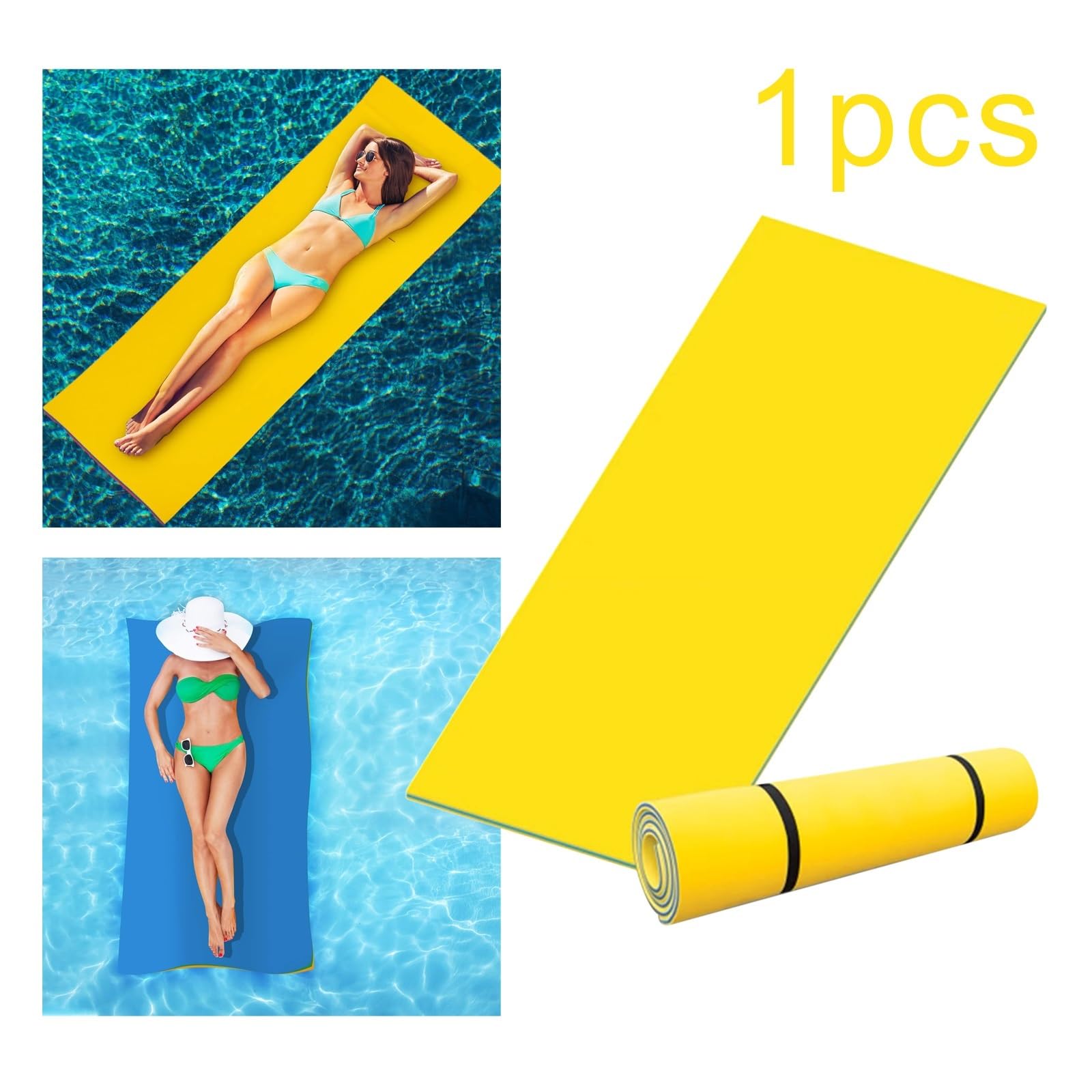 tappeto galleggiante Materassino galleggiante for piscina, materassino for esterni, barca, nuoto, for, adulti, comodo