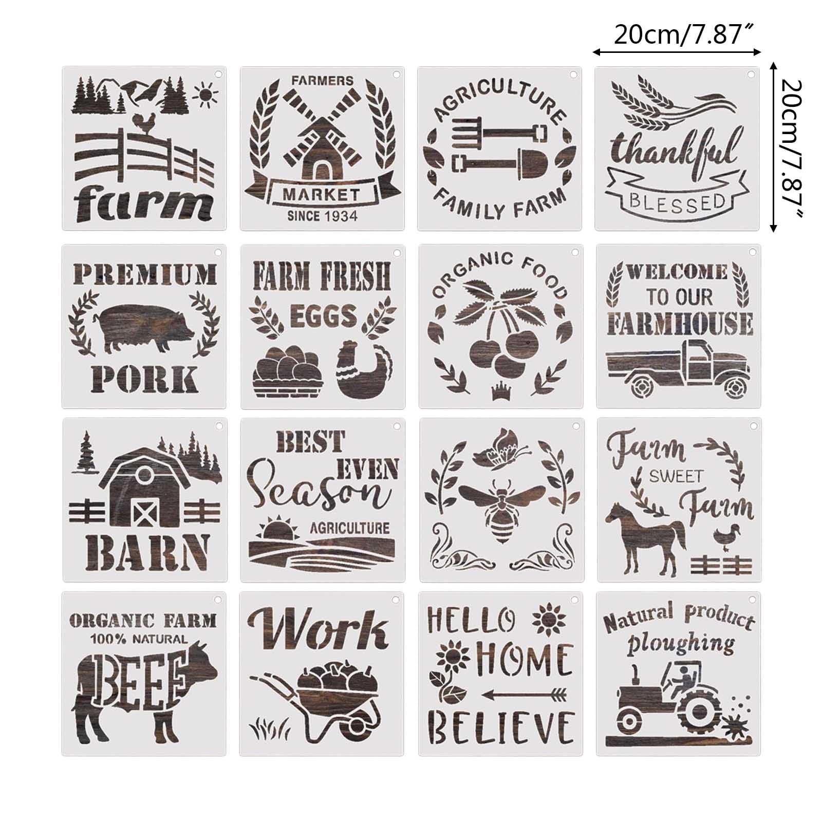 amazon-com-xanhoy-16pcs-farmhouse-drawing-templates-hollow-out-pet-stencil-for-kid-student-card-making-drawing-scrapbooking-room-decor-farm-theme-stencils-arts-crafts-sewing