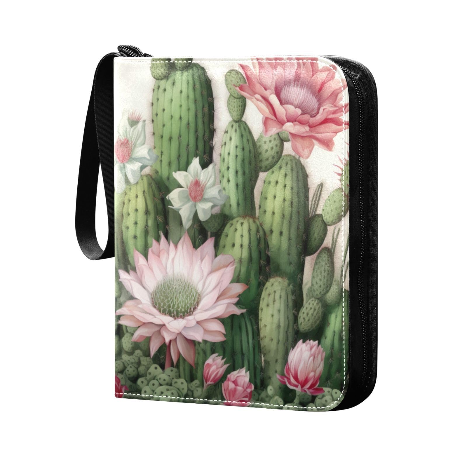 Amazon.com: Kigai Cactus Flower Card Binder - 400 Pockets Card Holder with  50 Sleeves, Trading Card Album Folder for Boys Girls : Toys & Games