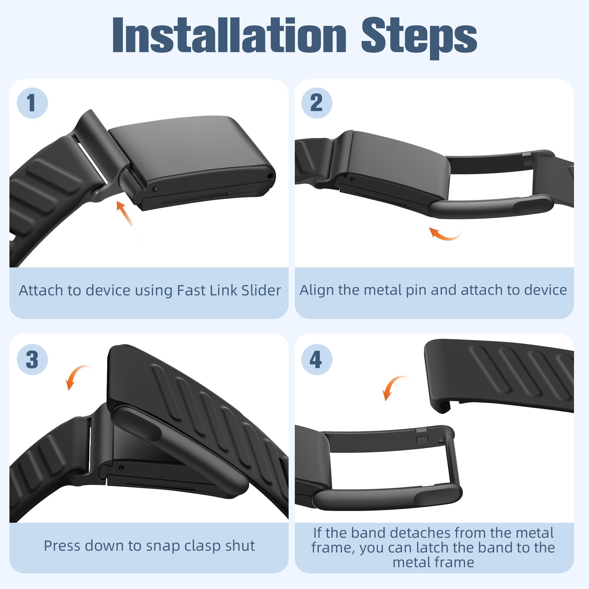 Whoop 5.0 Replacement Band - Getino Silicone Strap -9 Whoop 5.0 Replacement Band - Getino Silicone Strap -9
