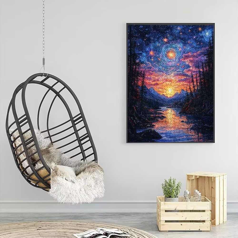 Puzzle 2000 Pezzi, Foresta Stellare 3D Puzzle per Adulti Impegnativo, Educa Puzzles Artistico, Divertente E Stimolante Puzzles Decorativo per La Famiglia, Regalo e Decorazione Pareti DX0YL6-952
