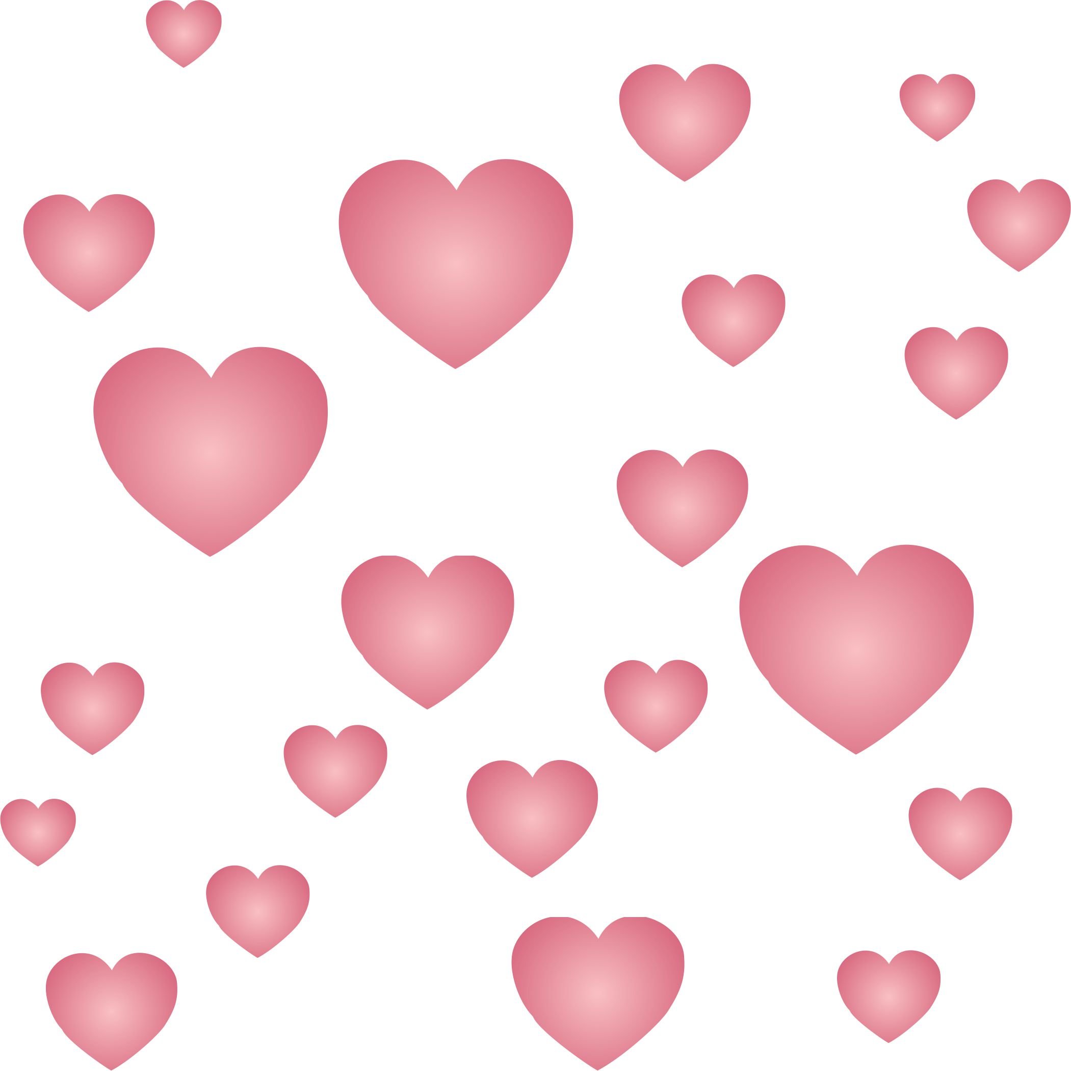 Pochoir coeurs pour scrapbooking Saint Valentin et décoration murale fait maison