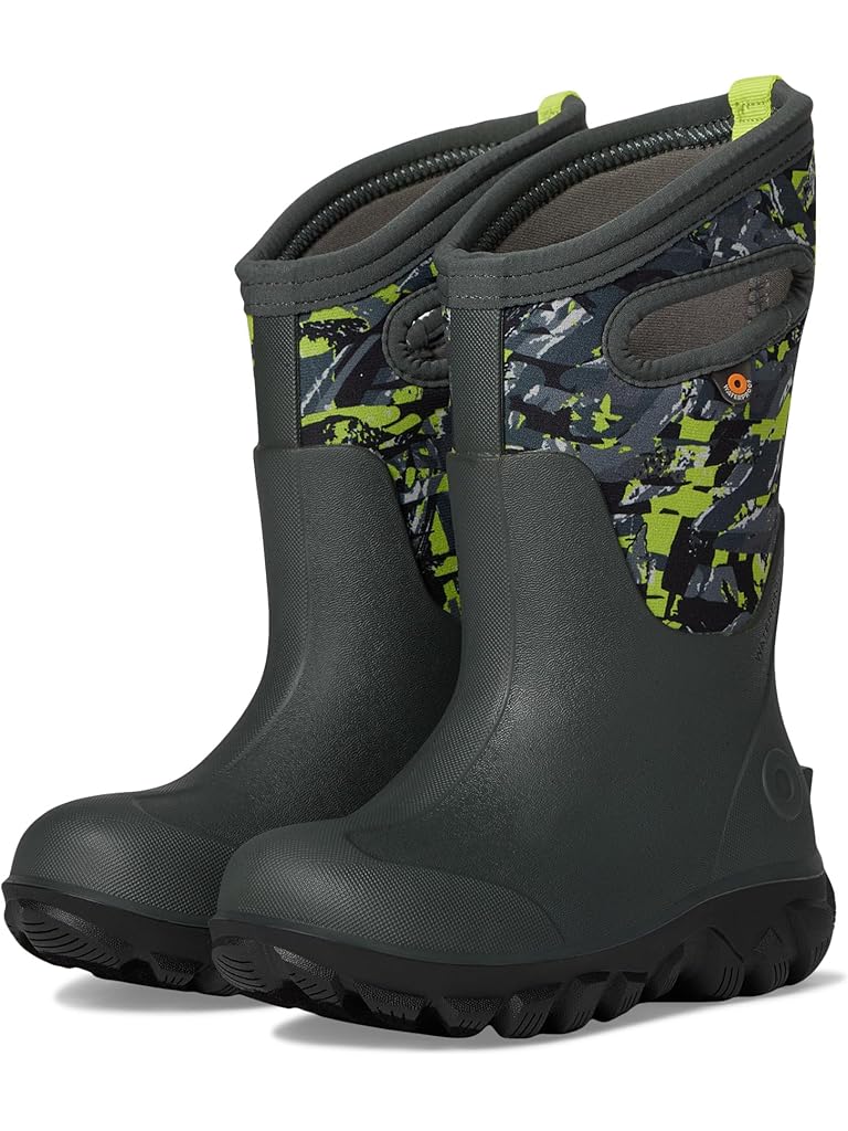 Gray Bogs Classic Seamless Edgy Camo (Toddler/Little Kid/Big Kid)