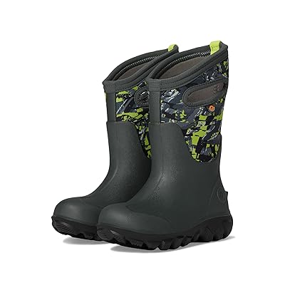 Bogs Kids Classic Seamless Edgy Camo (Toddler/Little Kid/Big Kid) Kids Shoes Dark Gray