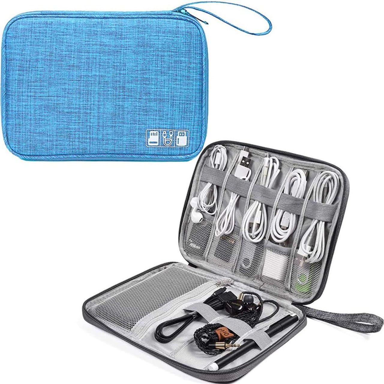Aekatray Travel Digital Cable Management Bag Electronic Organizer Travel Accessories Cable Bag Waterproof Universal Cable Storage Bag for USB Cable Cord Cable Management Hard Drive Bag (B0CN15316Z) Amazon Price History, Amazon Price Tracker