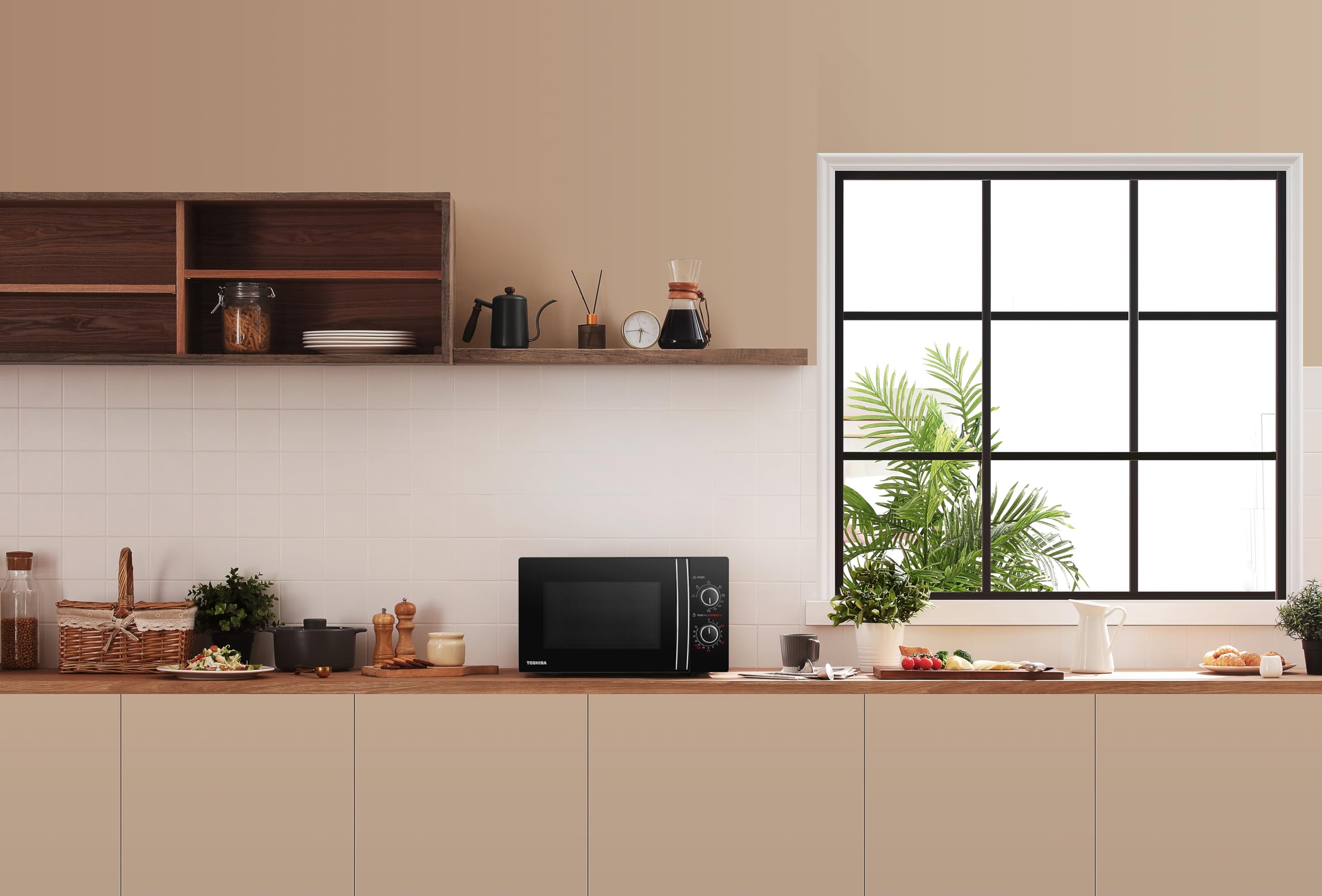 TOSHIBA Fours à vapeur de la marque modèle Microonde MW Mg20P Black Black
