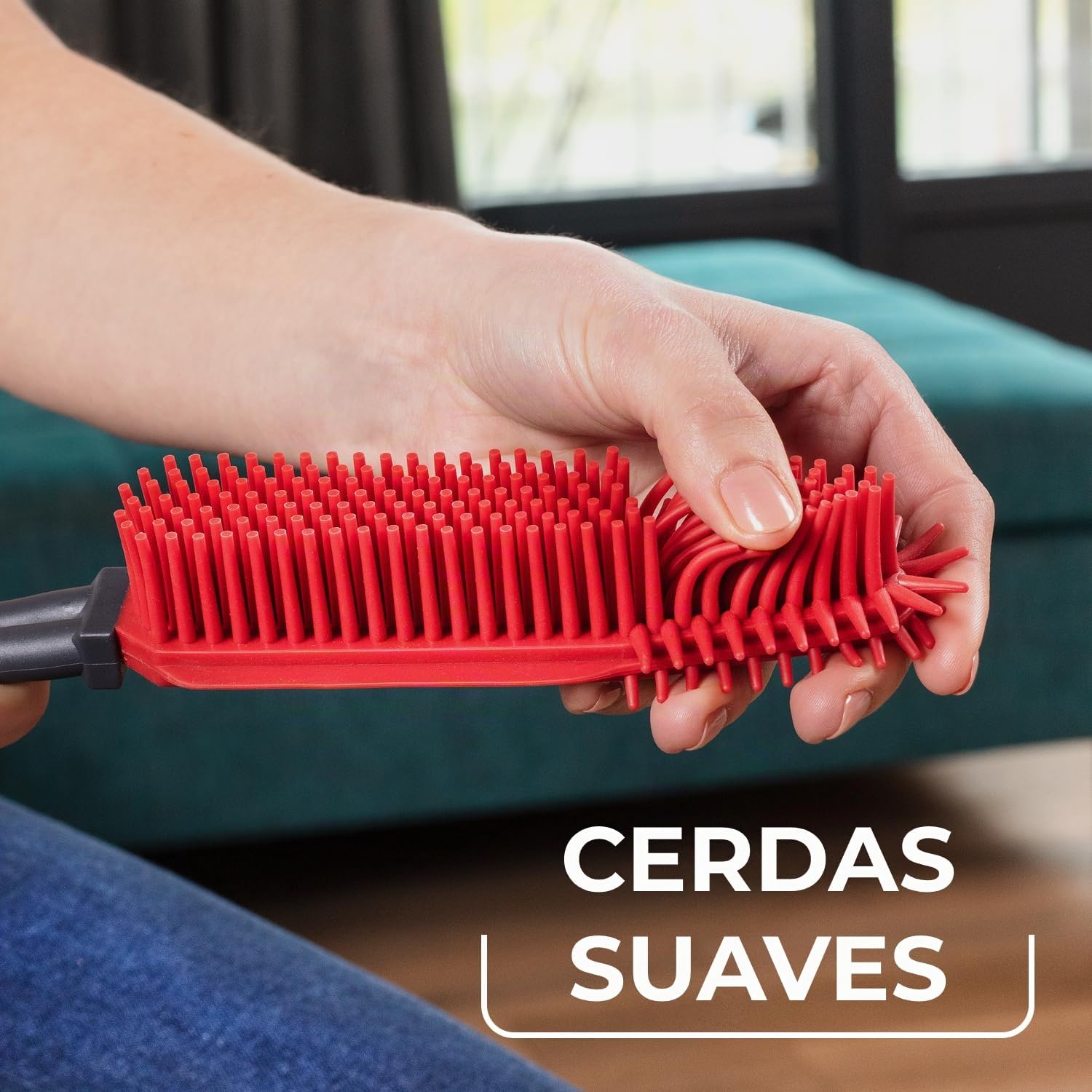 Vileda Cepillo Electrostático Pet Pro | Potencia Electrostática | Ideal para Espacios Reducidos | Lavable | Larga duración