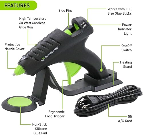 Miniatura 9 de Surebonder RR-5 Rollo de pegamento caliente de tamaño completo, transparente, 60 pulgadas (5 pies), 716 pulgadas de diámetro (.43 pulgadas),