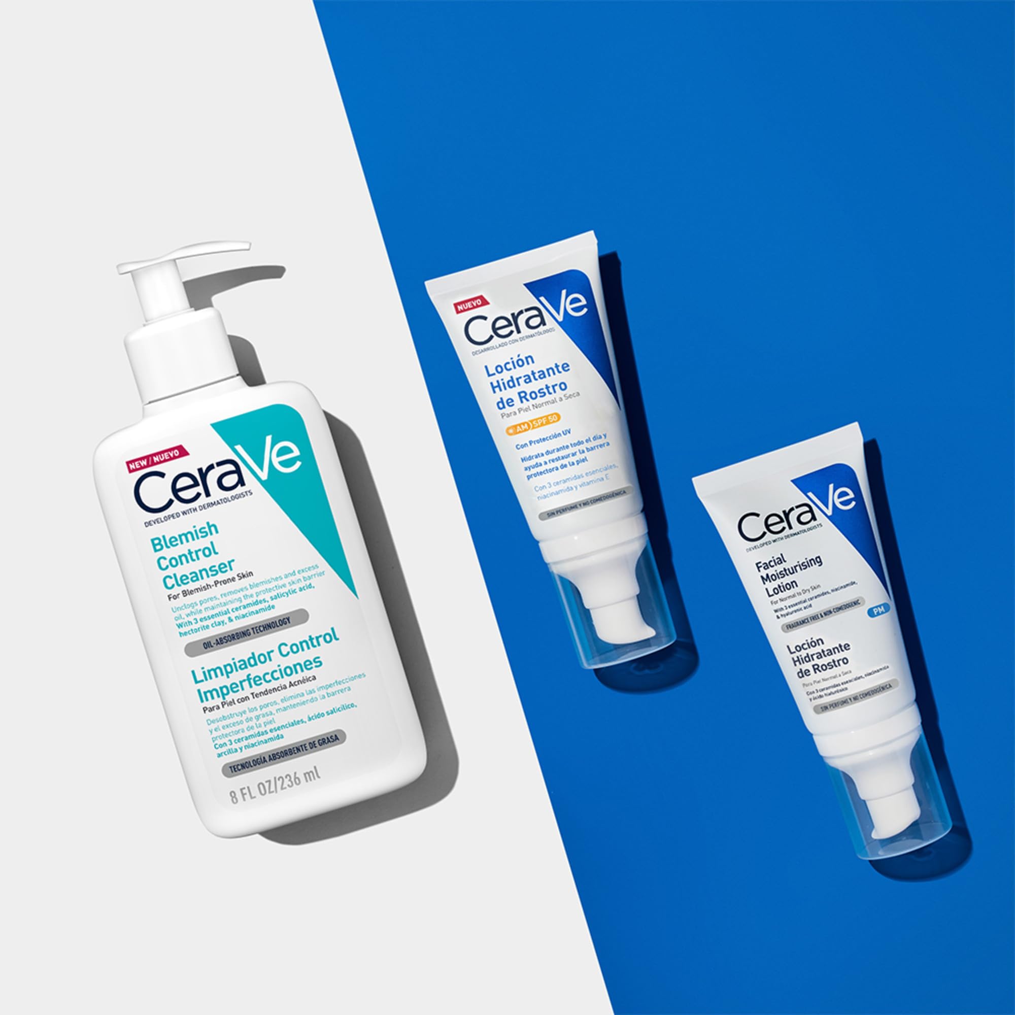 CeraVe Detergente Controllo Imperfezioni, Per Pelle Grassa con Tendenza Acneica, Azione Purificante, Imperfezioni Ridotte, Con Acido Salicilico e Argilla Purificante, 473 ml