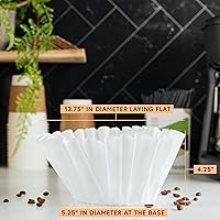 Vista 3 de Tupkee Filtros de café extra grandes – 13.75 x 5.25 pulgadas – Se adapta a máquinas de café y té comerciales Bunn de 1.5 – 3 galones – Sin cloro