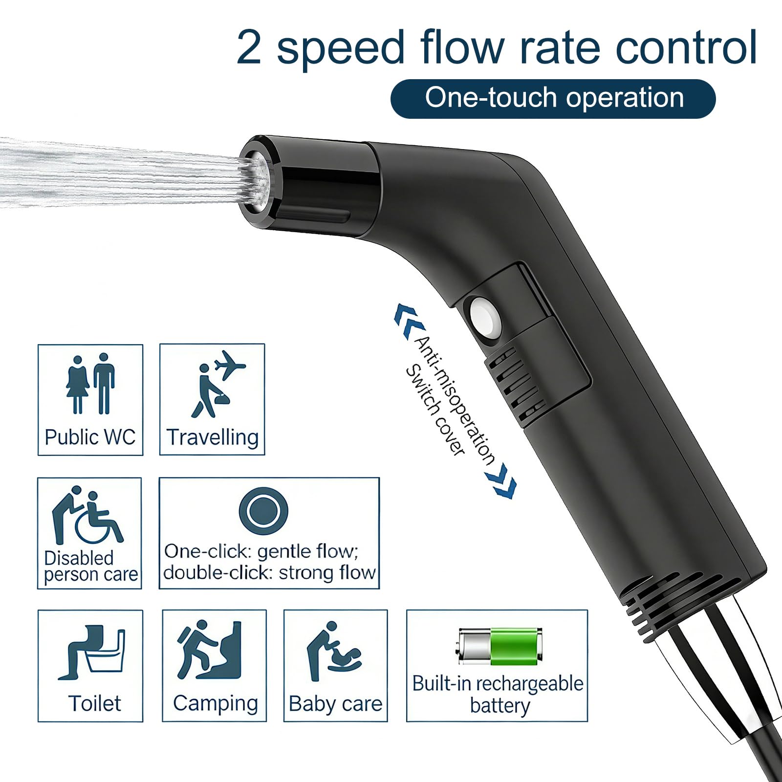 Portable Electric Bidet Sprayer - Travel Hygiene -7