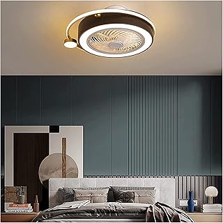 Okładziny z lampami z zapadłymi wentylatorami z sufitem Lampy Ciche Zdalne Sterowanie 3 Szybkość wentylator Suiling Light for Living Room sypialnie Kuchnia