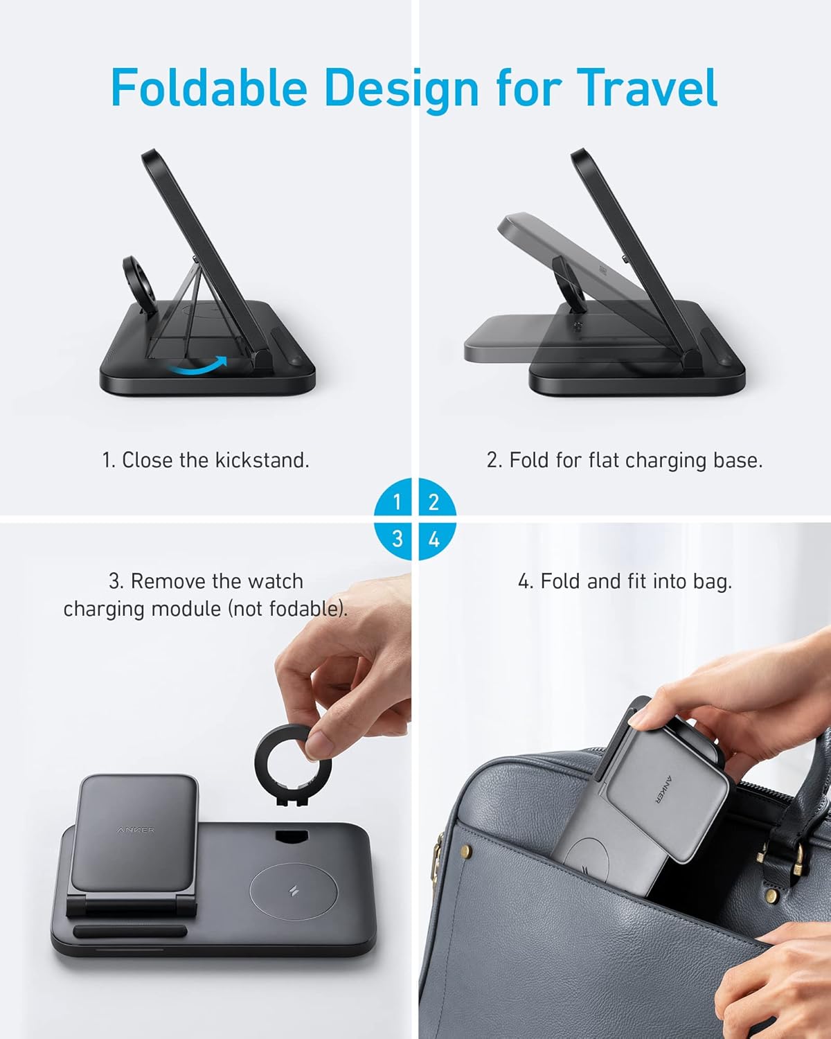 Unleash the Power of Convenience: Anker 3-in-1 Foldable Wireless Charger Stand Review