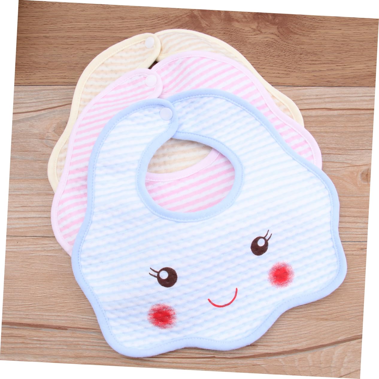 Abaodam 3 Set Di Bavaglini Per Neonati E Bavaglini in Bandana Di Cotone Morbido E Assorbente Con Chiusura A Bottone Per Una Facile Vestizione 5 Pezzi * 3