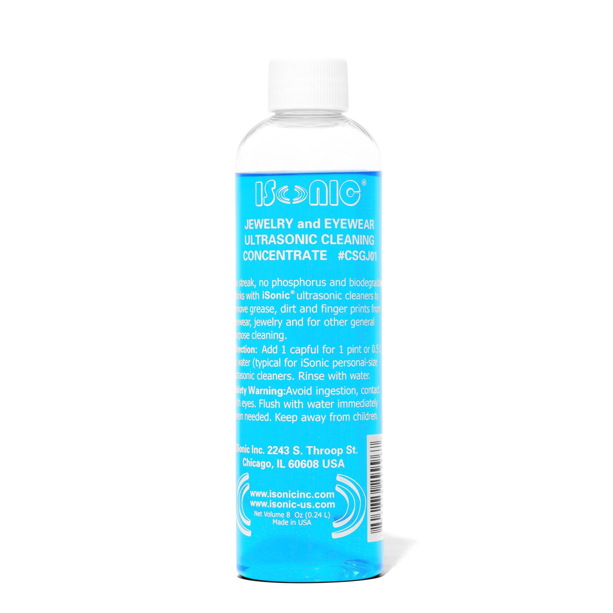 memorie s 新品 iSonic Ultrasonic Jewelry & Eyeglass Cleaner 8 Fl Oz (Pack of 1