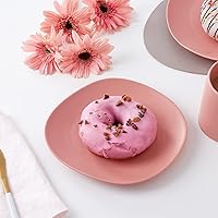 Vista 52 de Stone lain Delilah - Juego de platos llanos de 6 piezas, porcelana, naranja pastel