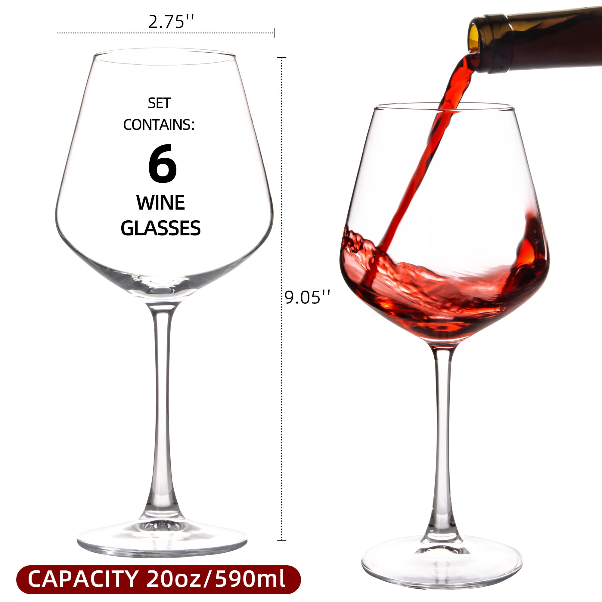 Lot De 6 Verres à Vin Rouge, Badia Transparent Am.Pm | La Redoute