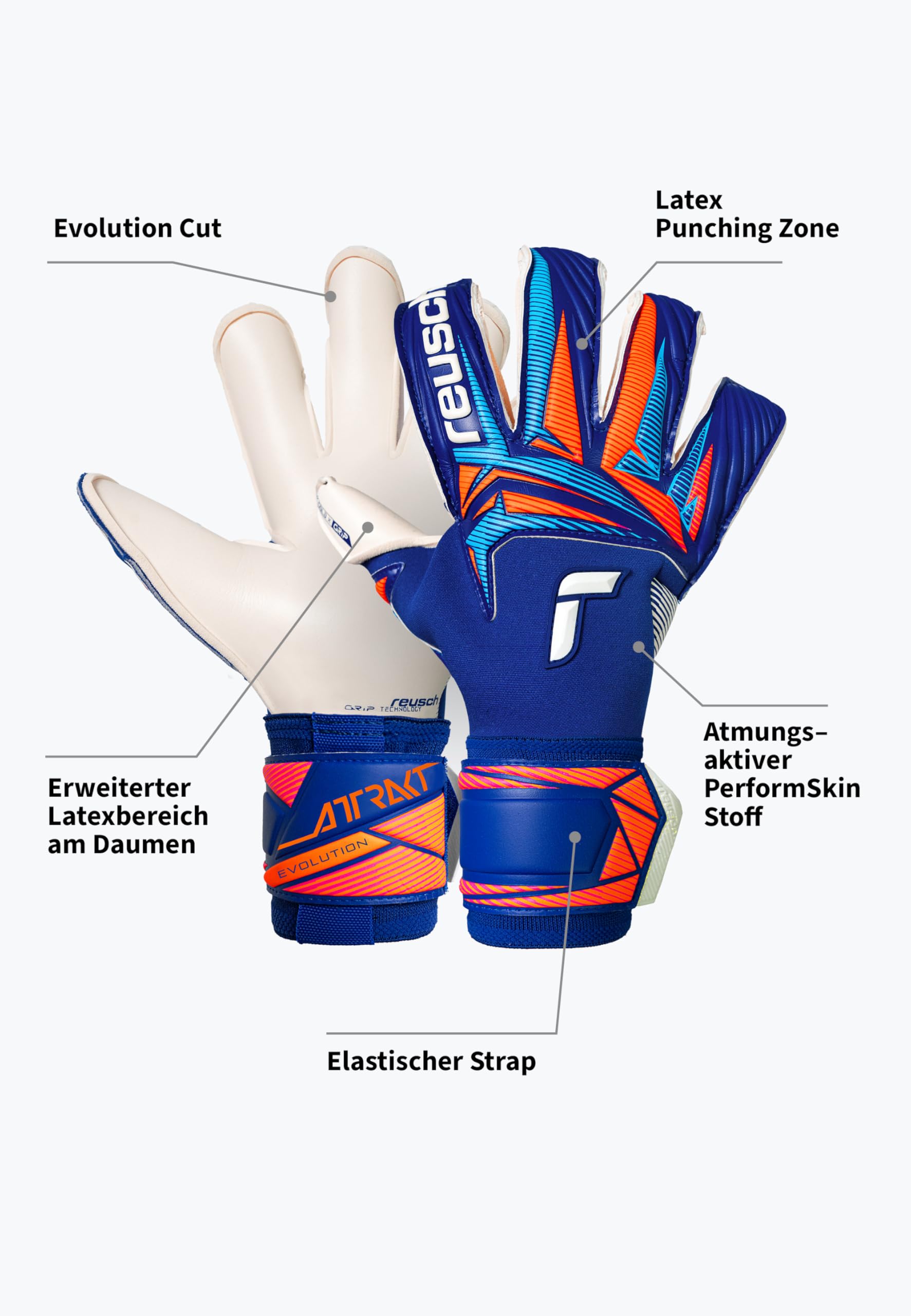 Reusch Profi Torwarthandschuhe Herren Erwachsene | extra starker Grip