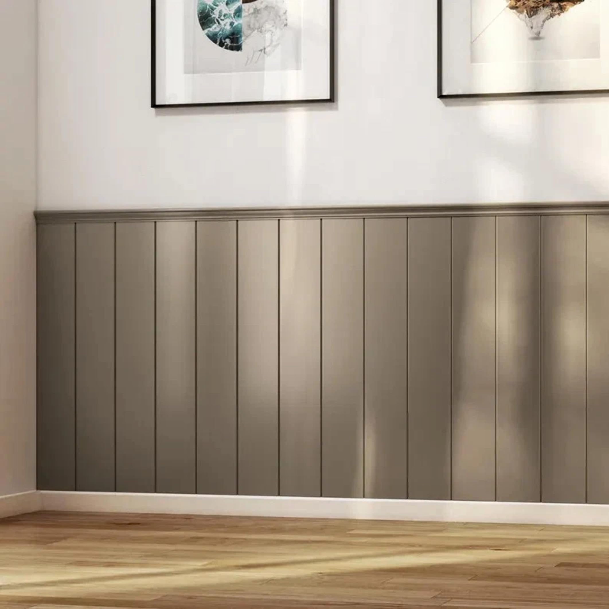V Groove wall Panels, 6mm MDF Panels, Easy DIY Wall Panels for Feature Walls, Bedrooms, and Living Rooms - Pack of 3 Panels @ 1200mm x 400mm x 6mm