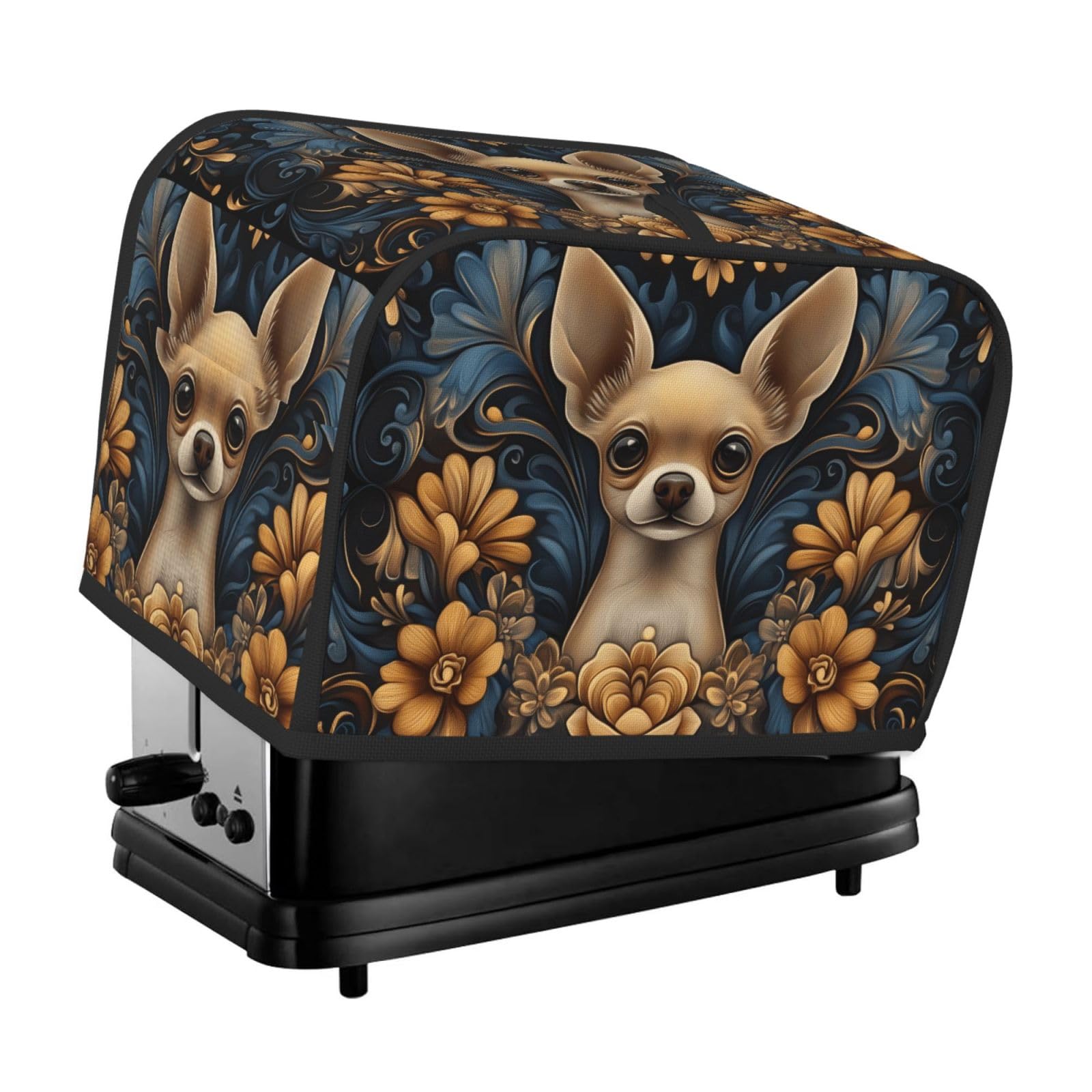 Smazdfxx As Pic Chihuahua Art Toaster Cover 2 Slice Toaster Covers Bread Maker Cover Kitchen Small Appliance Covers Kitchen Accessories