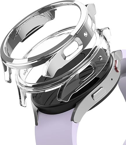 Miniatura 13 de Ringke Funda delgada [material antiamarilleo/paquete de 2] compatible con Samsung Galaxy Watch 6 (1.732 pulgadas), ligera, resistente, funda