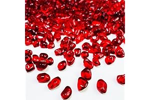 Red Sea Glass Pebbles for Aquarium, Vase Fillers