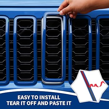 Amazon.co.jp: RAZPOY JL グリルインサート、7ピース フロント