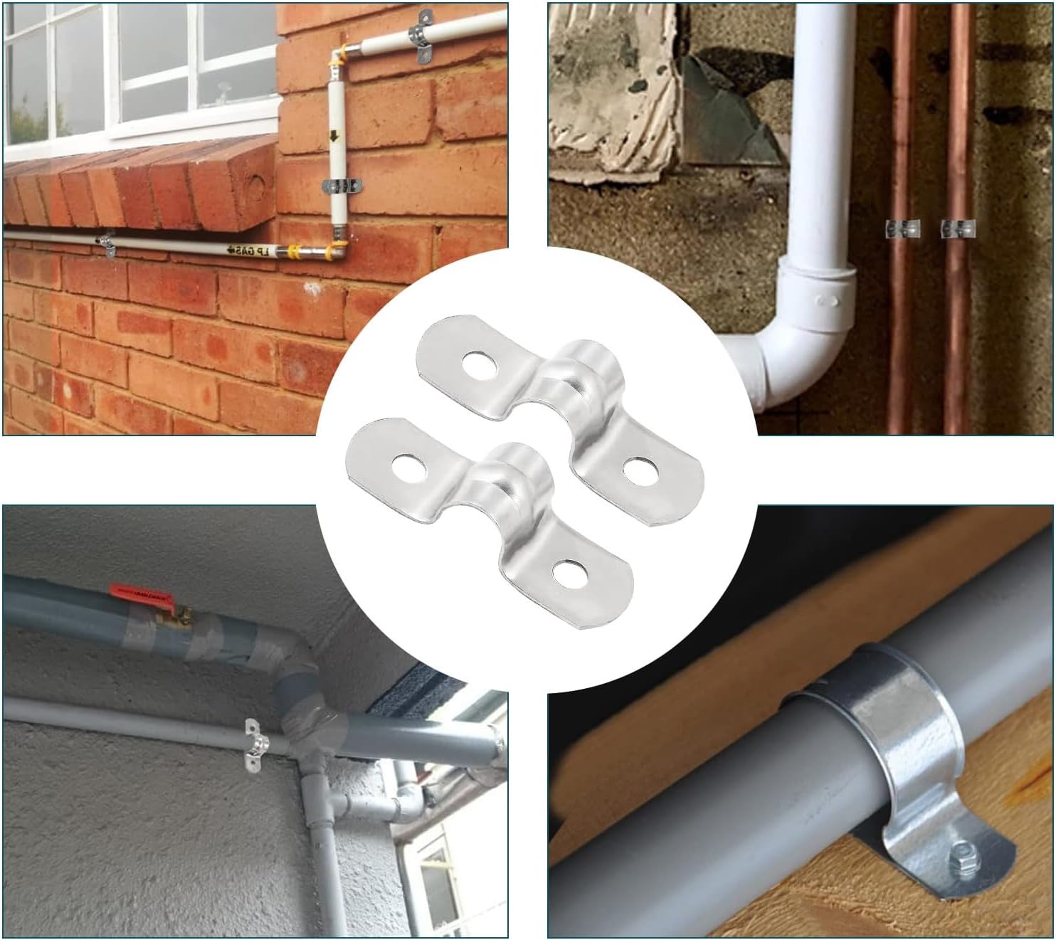 Swpeet Lot De 60 Colliers De Serrage De Tailles Assorties, En Acier