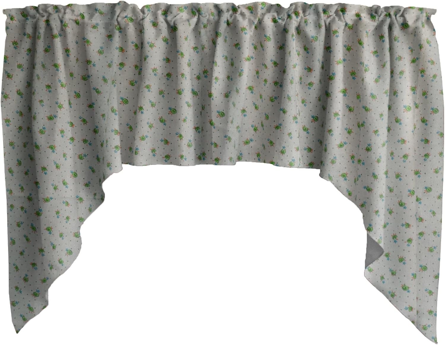 lovemyfabric Light Weight Cotton Decorative Floral Tiny Flower Dots Print Café Tier Curtains Window Treatment/Window Décor (Tier Curtains 27" Wide / 36" Tall, Purple)