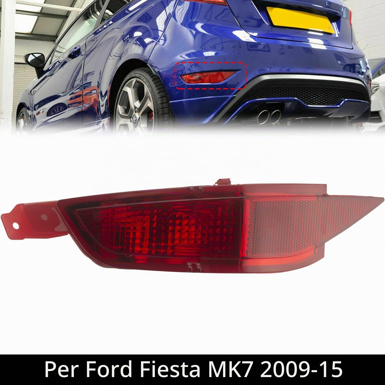 KASturbo Posteriore Fendinebbia Lampada per Ford Fiesta MK6 Cmax Lato Passenager Sinistro 2168298